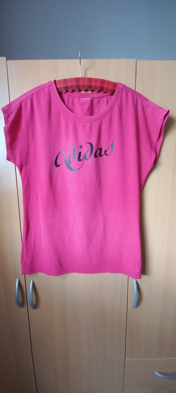 Tee-shirt MC ' Adidas' Fushia/ T.40