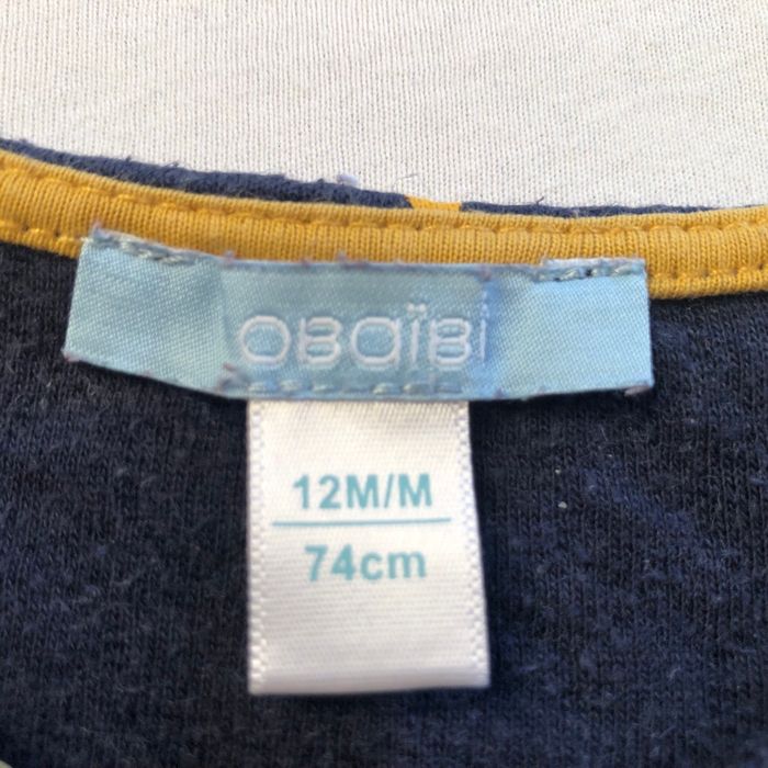 Robe bleu marine et moutarde - photo numéro 2