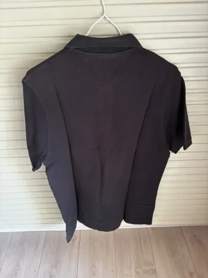 Polo Tommy Hilfiger slim fit noir neuf - photo numéro 2