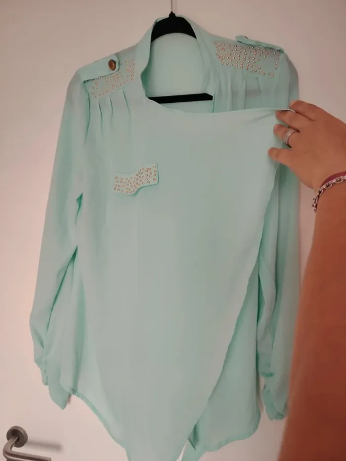 Chemise voile sans boutons - photo numéro 4