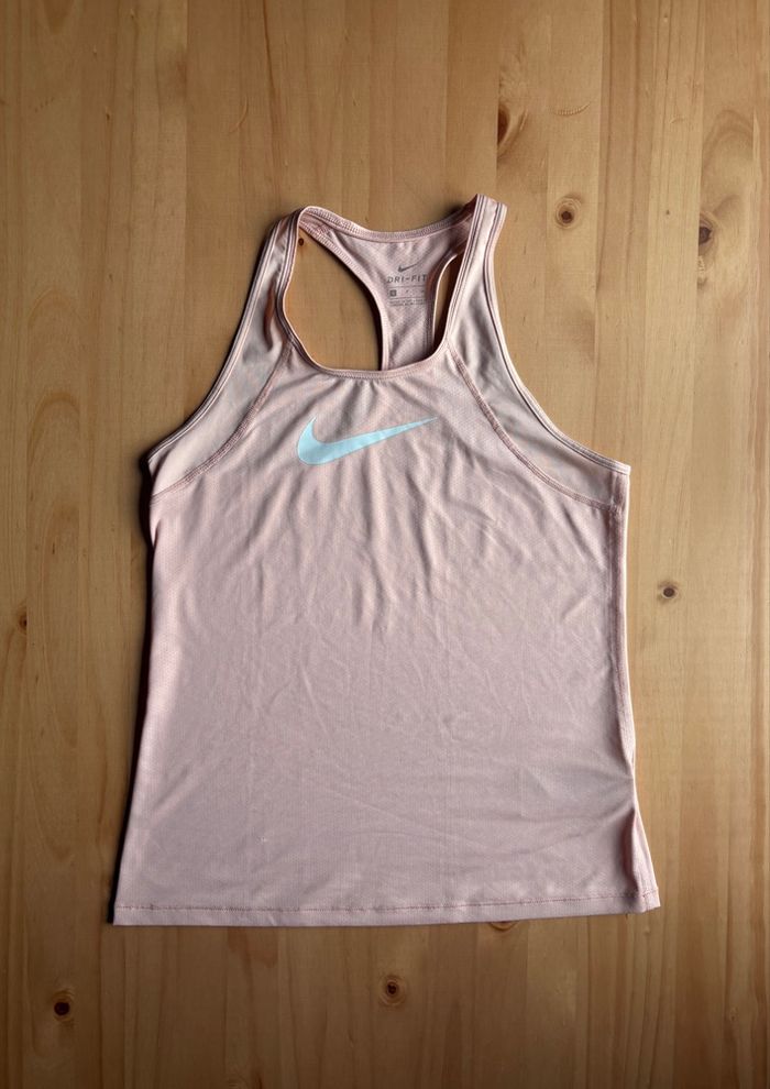 Débardeur Nike Dri-Fit rose sport respirant - photo numéro 4