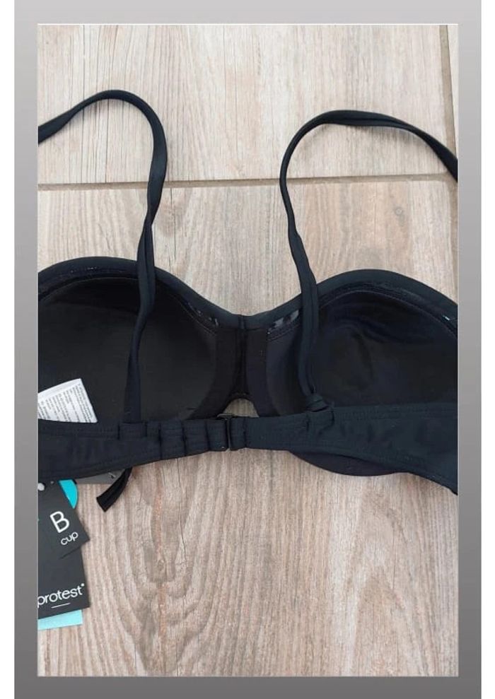 Haut de maillot de bain noir bandeau MM deelite BCUP mix and match Taille S Protest - photo numéro 2