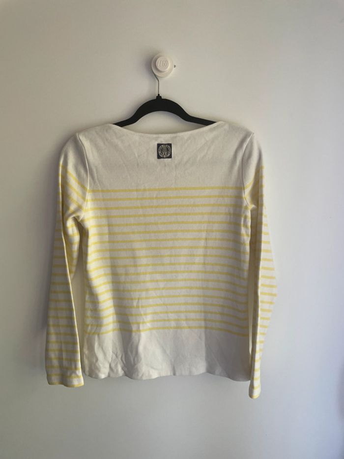 Marinière Burton Blanche et Jaune - photo numéro 5