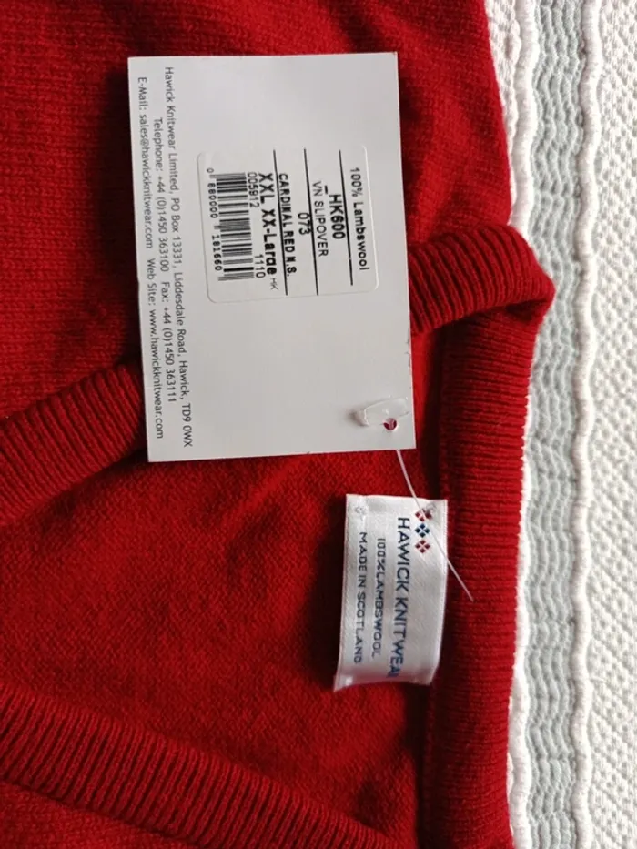 Pull sans manches Hawick Knitwear t.XXL - photo numéro 3