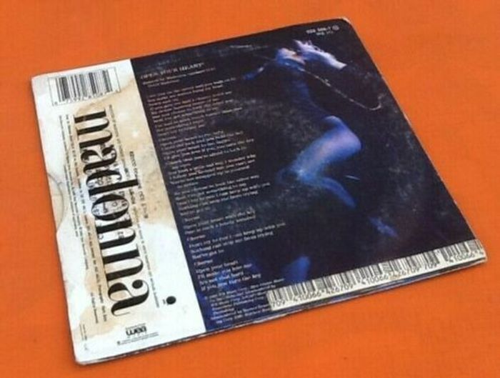 Vinyle 45 tours Madonna Open your heart (1986) - photo numéro 5
