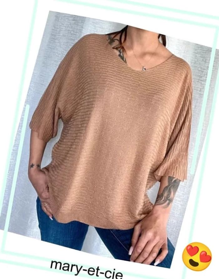 Blouse ample manches 3/4 taille unique - made in Italy - photo numéro 2