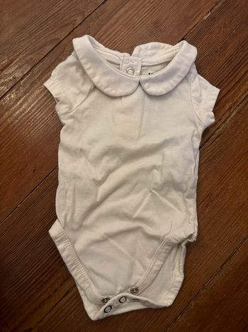 Body à col blanc crème Kiabi naissance