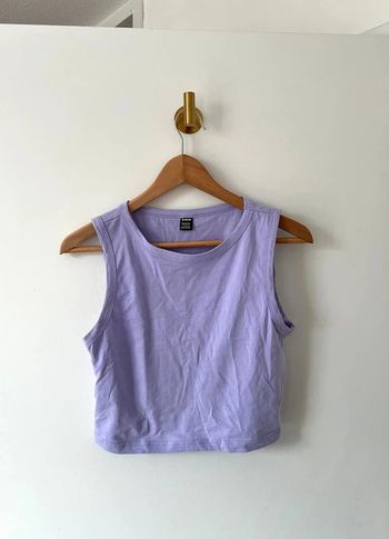 Débardeur fluide court lila Shein taille L neuf