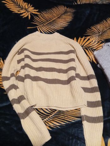 Pull femme cour a la taille