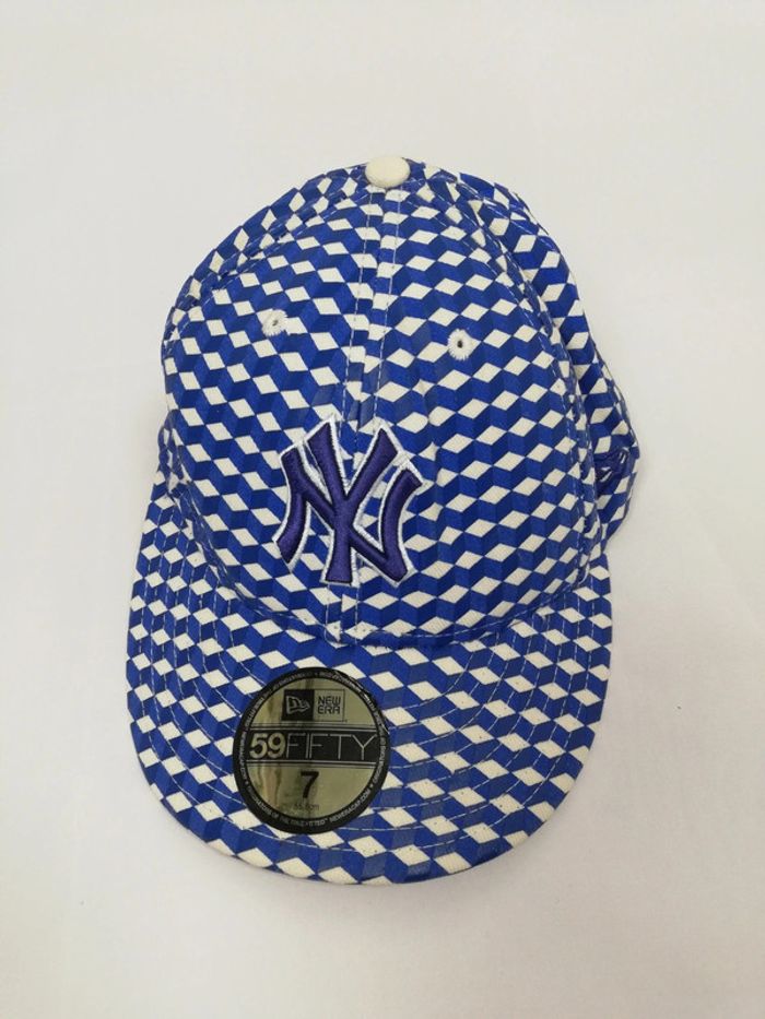Casquette new York Yankees baseball new era motifs bleu taille 7 - photo numéro 2