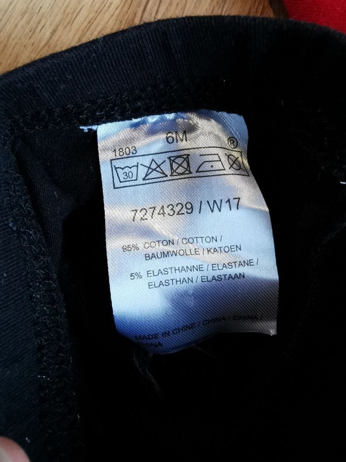 Ensemble tunique ML et legging noir 6 mois - photo numéro 9