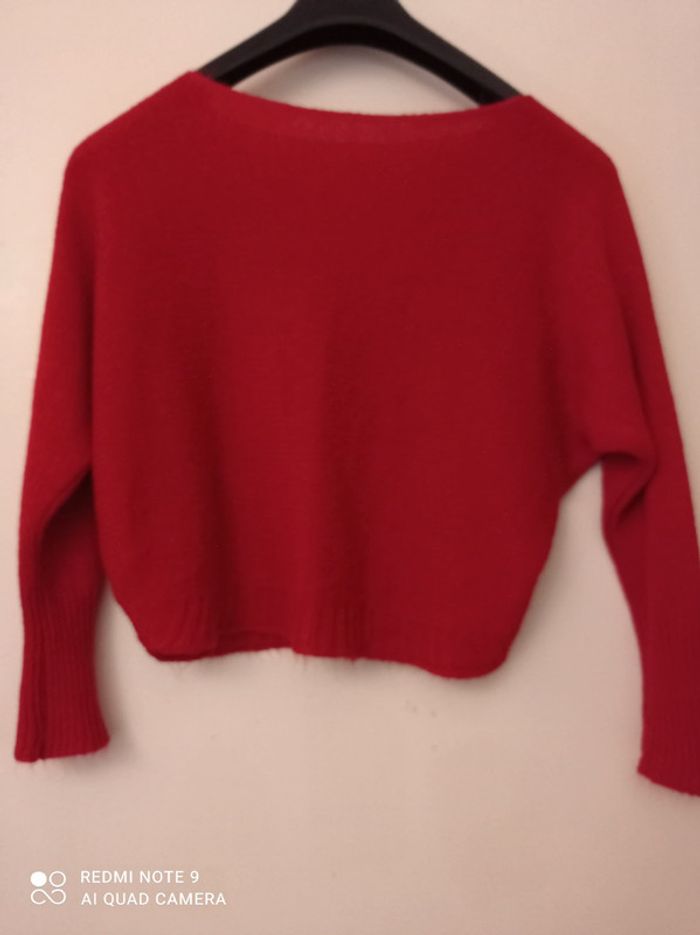 Pull en laine rouge - photo numéro 3