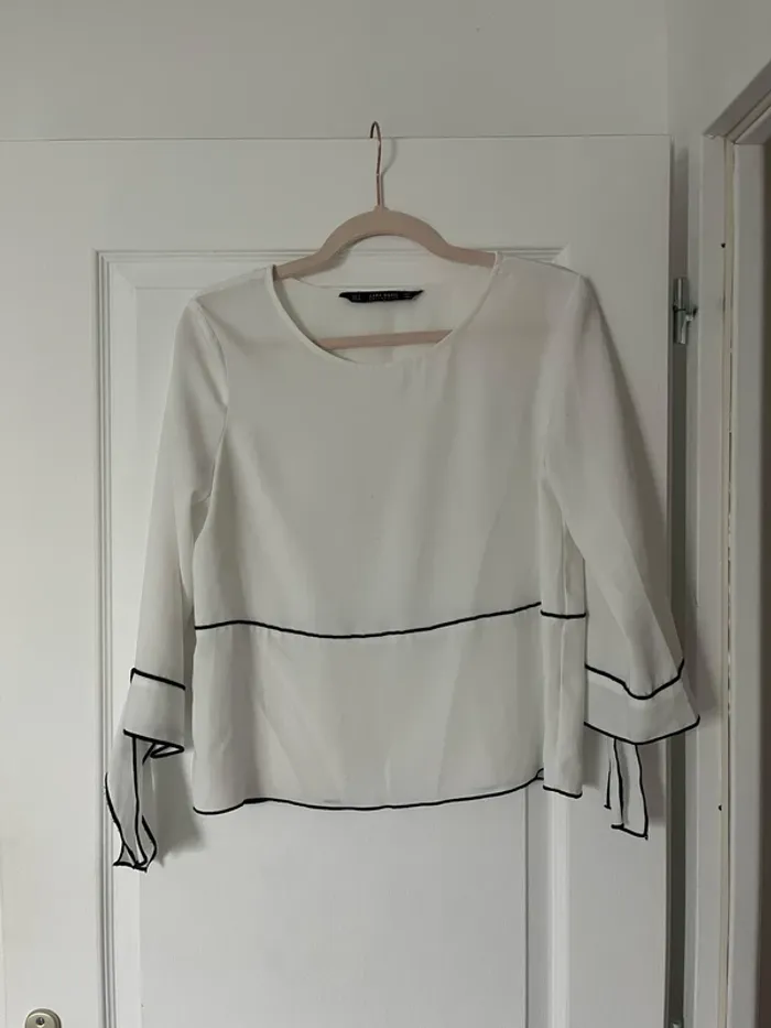 Blouse manche 3/4 blanche