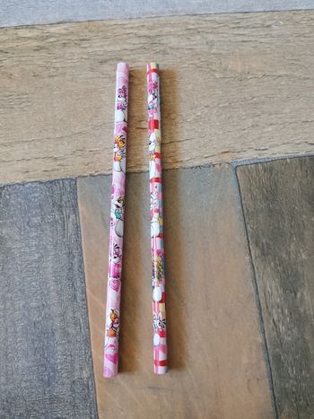 Lot de 2 crayons de papiers Diddl coeur