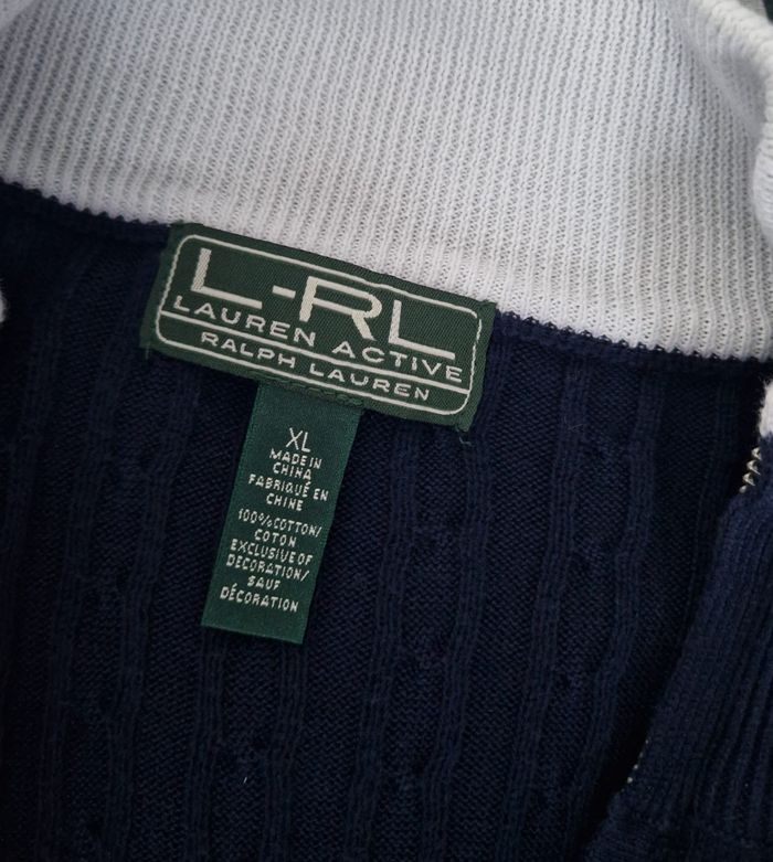 🧶 Gilet zippé Lauren Ralph Lauren bleu marine - photo numéro 3