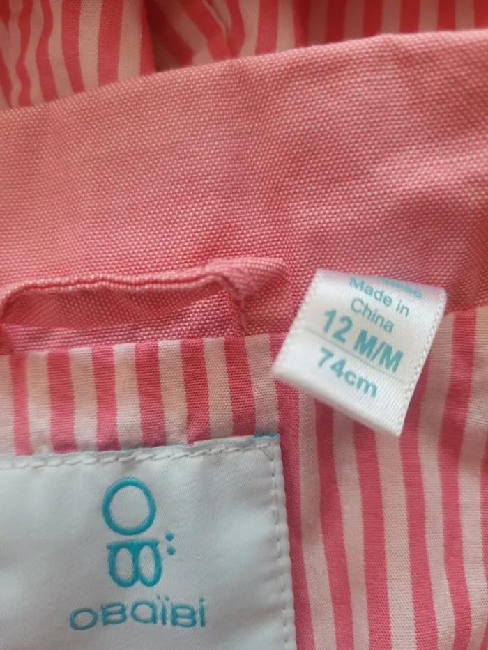 Imperméable Obaïbi 12 mois - photo numéro 3