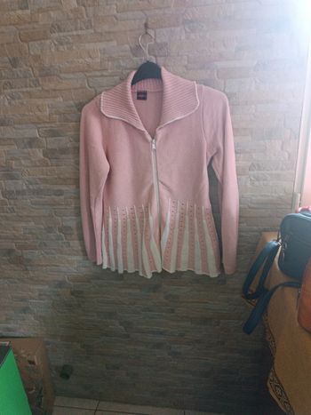 Gilet rose zippé Gorgeous 36