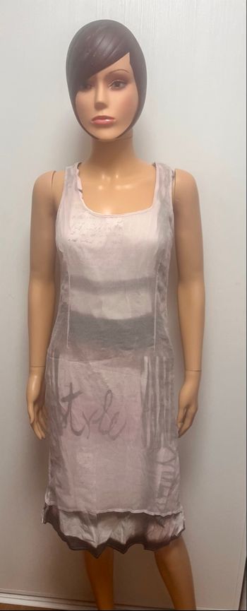 Robe fluide rose poudrée