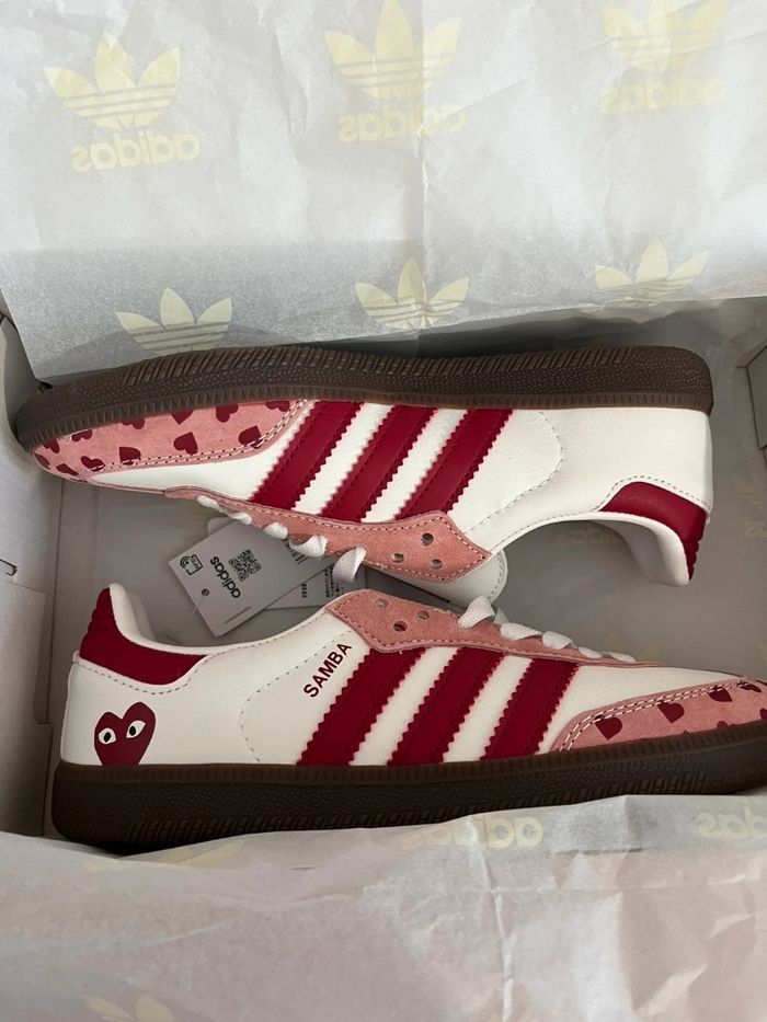Adidas Samba X Comme Des Garçons Rose Taille 37 - photo numéro 6