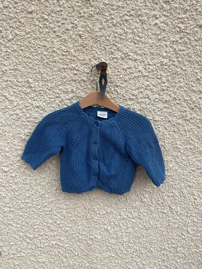Gilet grosses mailles tape à l’œil 9 mois