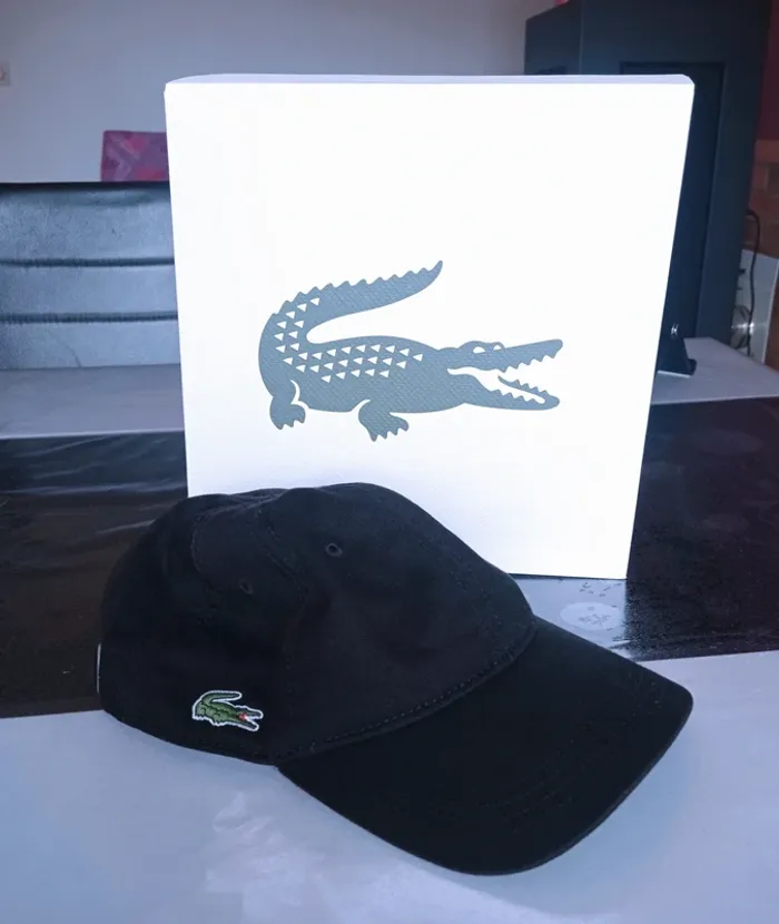 Casquette Lacoste noir - photo numéro 2