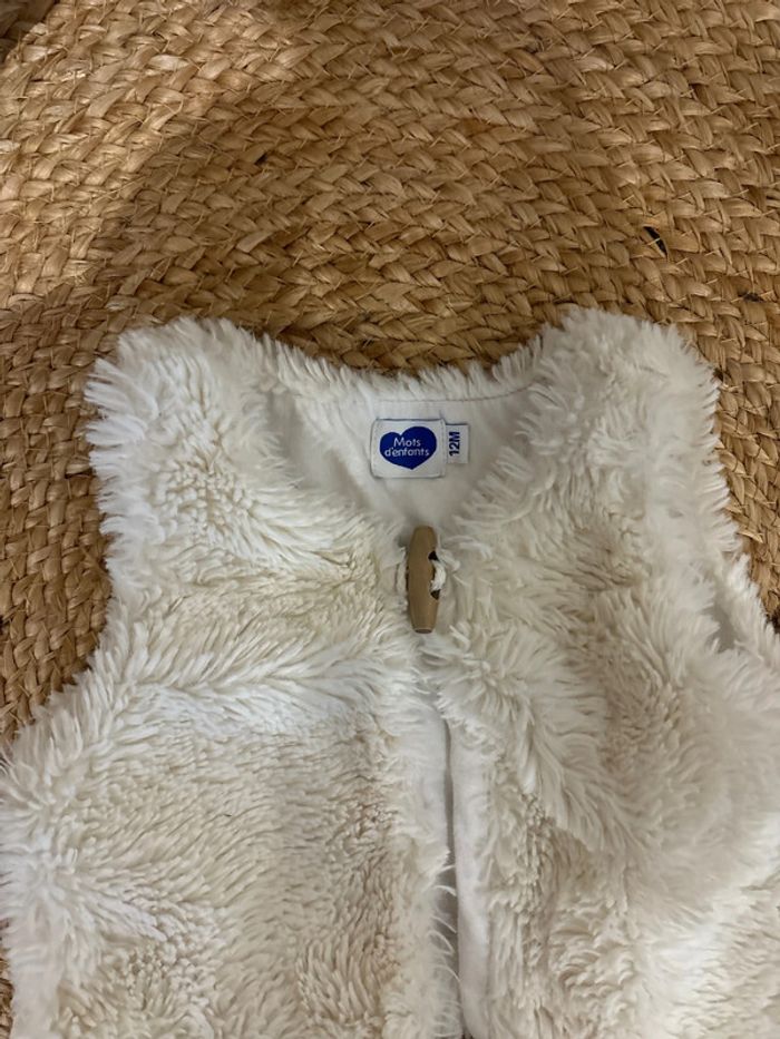 Gilet bebe fille 12mois sans manches - photo numéro 3
