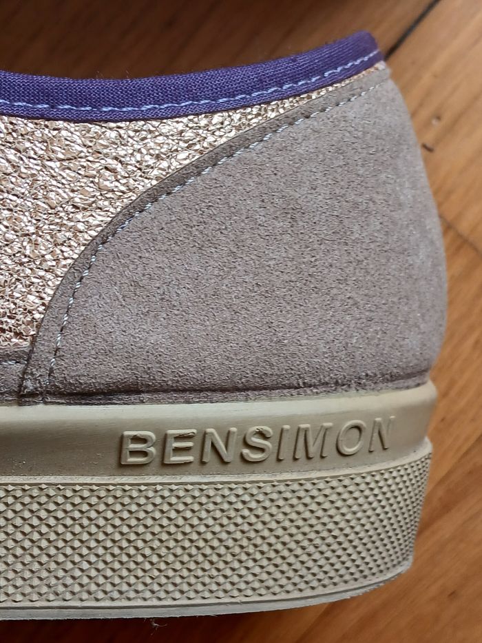 Tennis Bensimon B79 rose gold et mauve - photo numéro 3