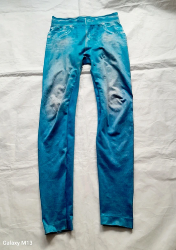 Legging femme motif jean bleu clair délavé Ardene taille XS/S