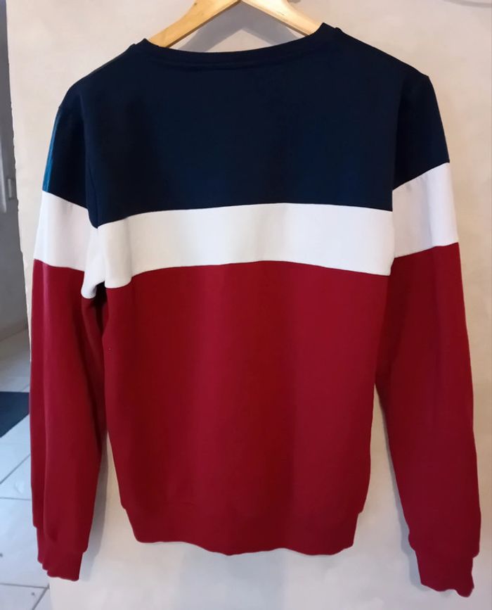 Sweat bordeaux blanc bleu marine - photo numéro 3