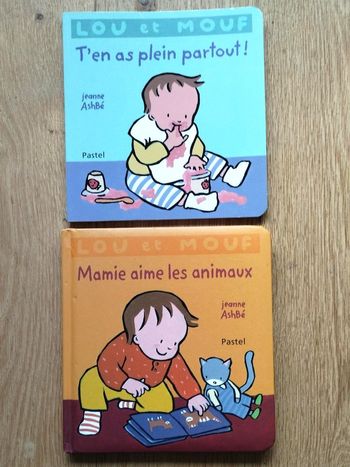 2 livres bébé Lou et Mouf de Jeanne AshBé