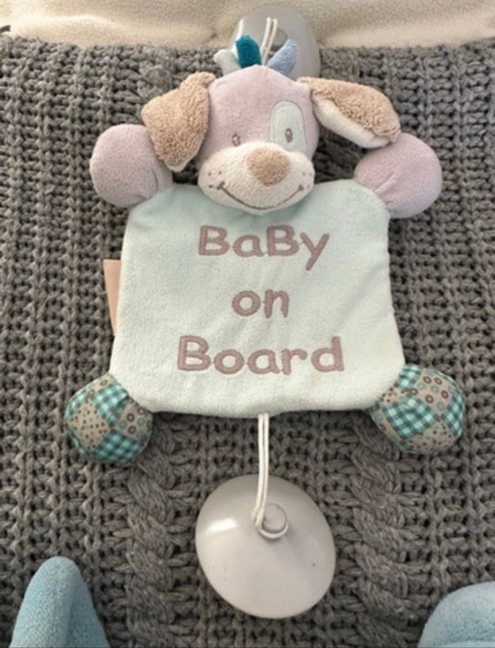 Lot Jeu peluche cosy ou arche avec peluche pour voiture assortie Nattou - photo numéro 4