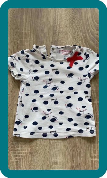 T-shirt manches courtes orchestra 12 mois