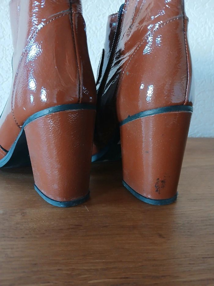 Superbe bottines femme CKS vernie pointure 38 - photo numéro 8