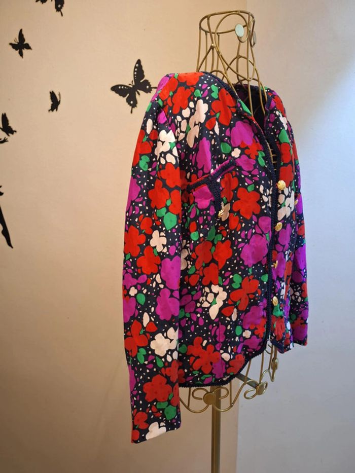 Veste fleurie - Gaston Favre - photo numéro 2