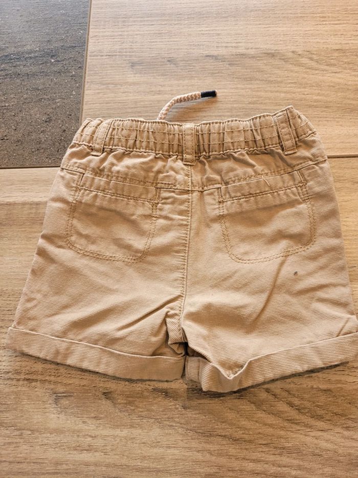 Short beige garçon Obaibi 12 mois - photo numéro 2