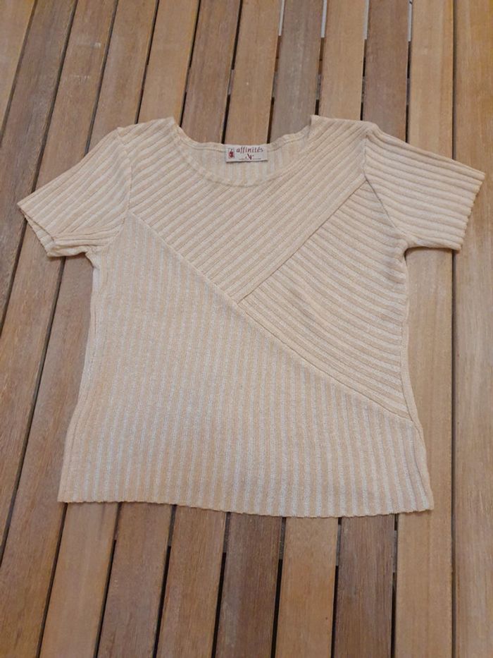 Pull manches courtes femme Armand Thierry T40