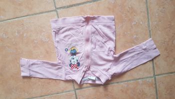 Gilet zippé Minnie fille 6 mois rose Disney