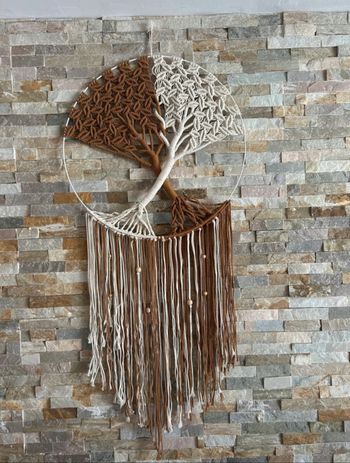Décoration macramé arbre de vie