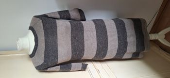 Robe pull à rayures marron taille S Comptoir des Cotonniers