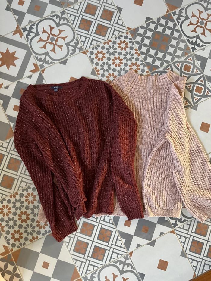 Lot pulls tricotés