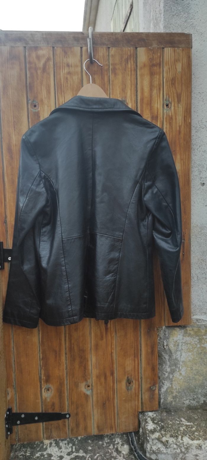 Veste en cuir d'agneau arturo taille S - photo numéro 3