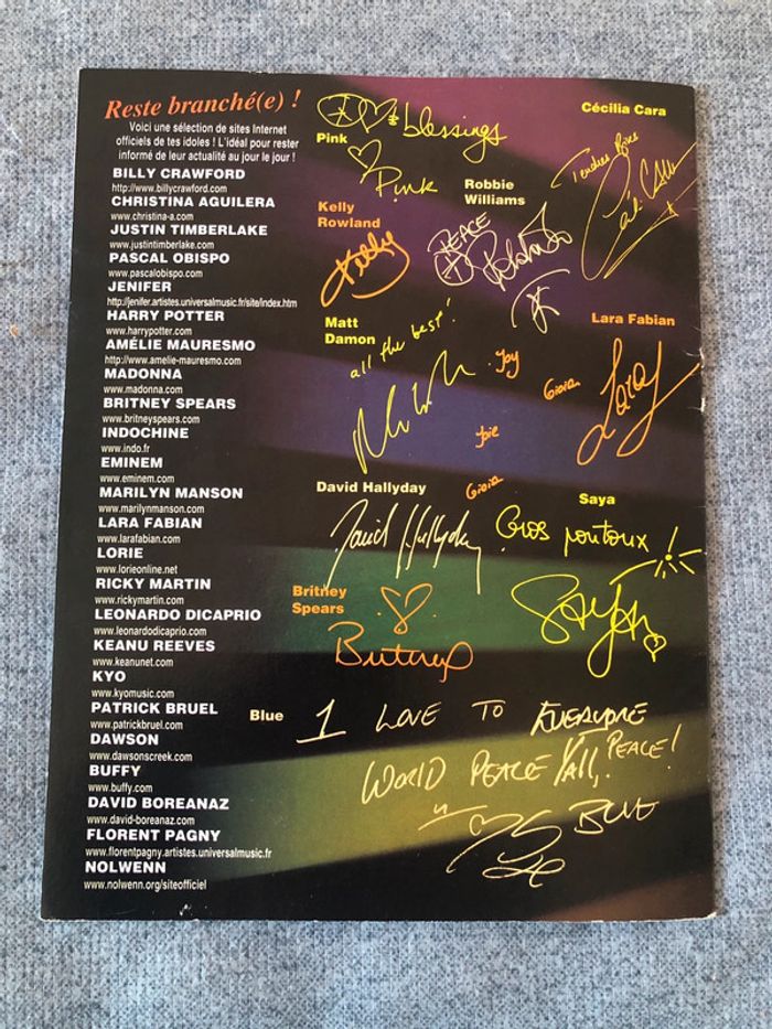 Livre carnet d’autographes de star club - photo numéro 4