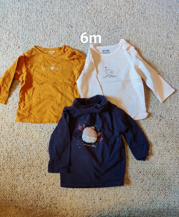 T-shirts ML fille  6m