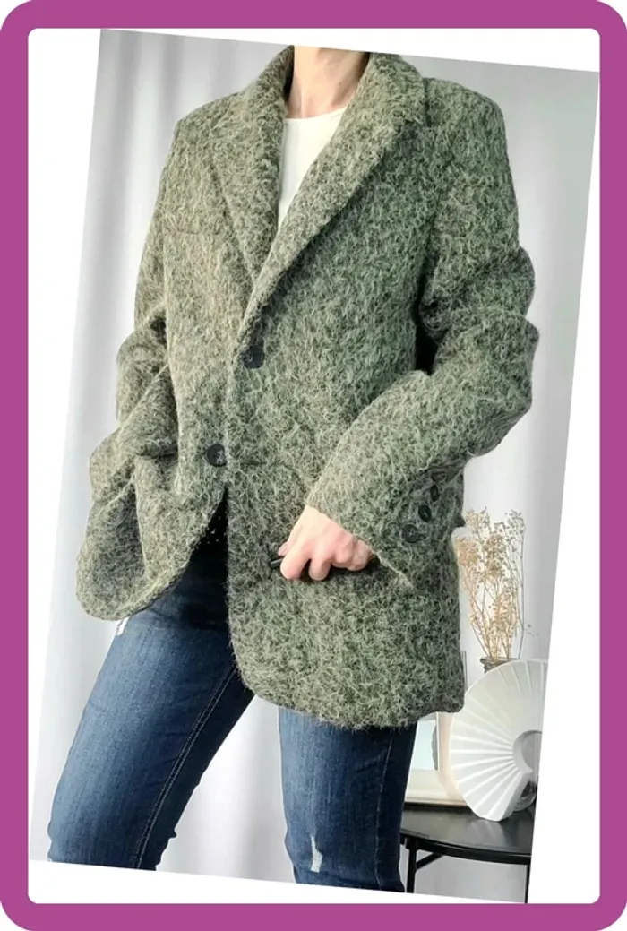 Blazer effet tissu brossé, neuf avec étiquette