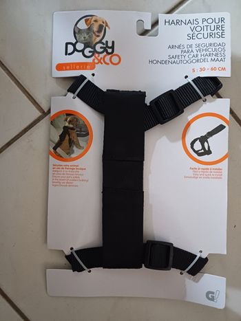 Harnais ceinture sécurité chien taille s