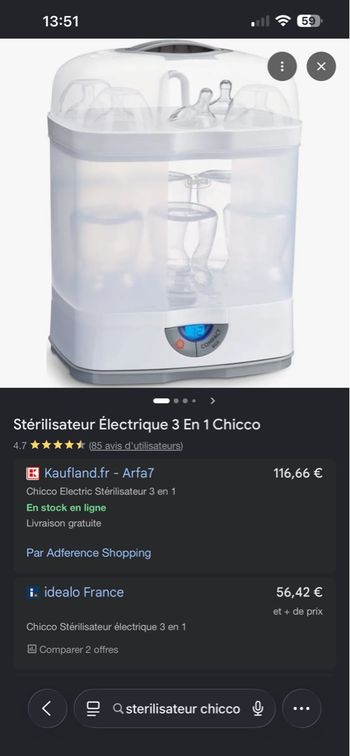 Stérilisateur Chicco 