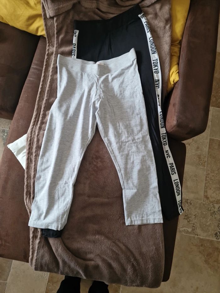 Lot 2 leggings enfants