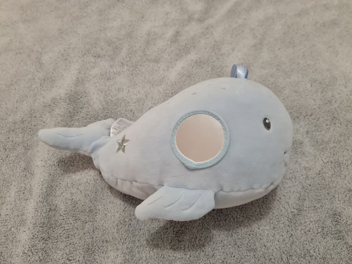 Hochet peluche baleine bleue - Naissance