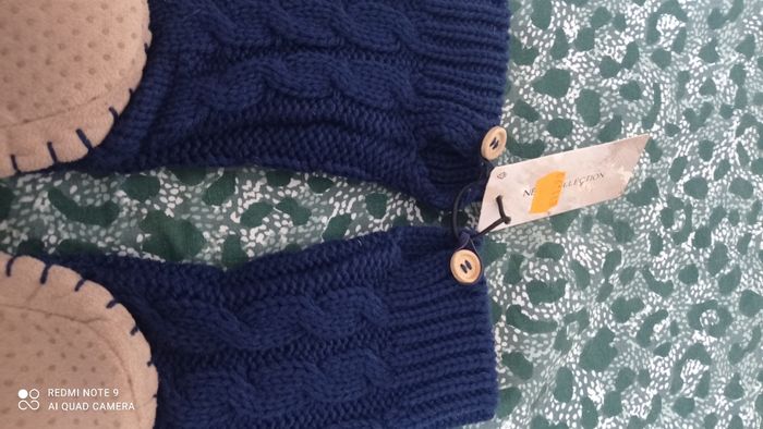 Chaussettes pantoufles avec semelle bleu marine taille 37/38 neuves - photo numéro 2