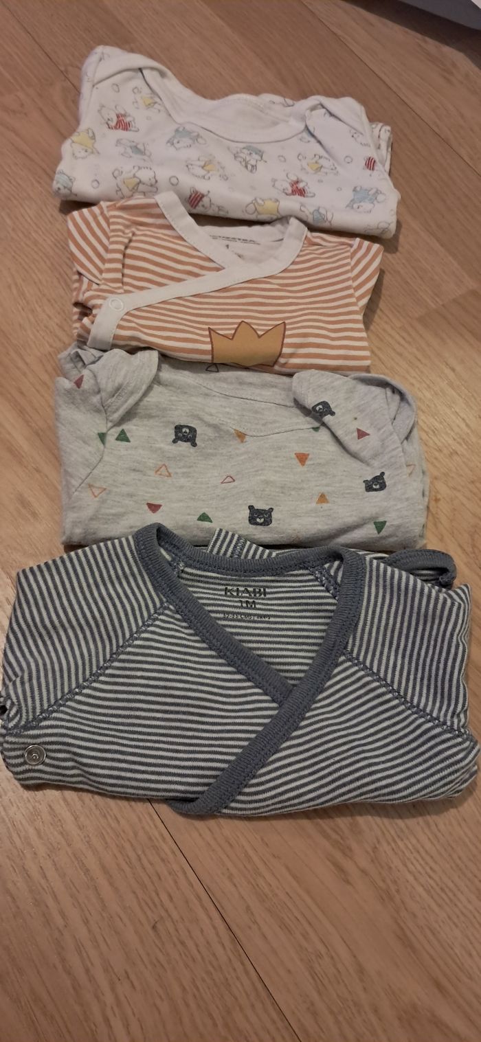 Lot de bodies manche longue 1 mois